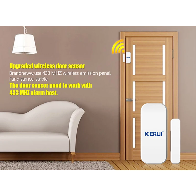 Intelligent Wireless Door Gap New White 433 Mhz Contact Wireless Door Window Magnet Entry Detector Sensor Window Sensors
Intelligent Wireless Door Gap New White 433 Mhz Contact Wireless Door Window Magnet Entry Detector Sensor Window Sensors