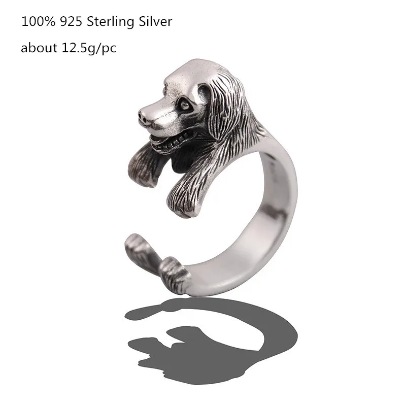 Buyee Unique Men Ring Labrador Retriever Dog Real 925 Sterling Silver Hip-hop Rock Punk Rings for Women Fashion Animal Jewelry
Buyee Unique Men Ring Labrador Retriever Dog Real 925 Sterling Silver Hip-hop Rock Punk Rings for Women Fashion Animal Jewelry