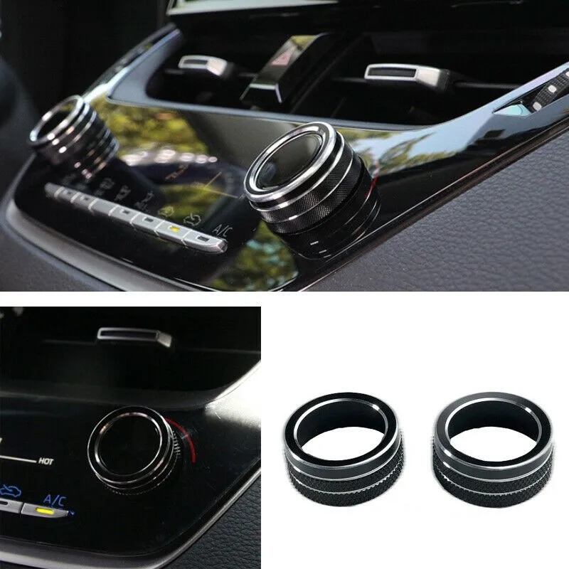 2Pcs/set Car Middle Console AC Knob Cover Trim For Toyota Corolla 2019-2021 Black Aluminum Easy To Use And To Operate
2Pcs/set Car Middle Console AC Knob Cover Trim For Toyota Corolla 2019-2021 Black Aluminum Easy To Use And To Operate