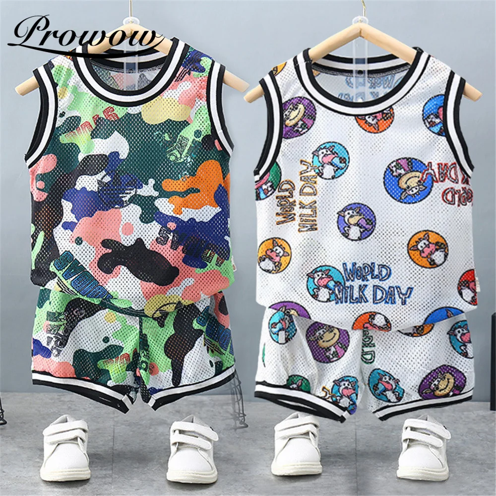 Prowow Camouflage Children's Clothing Boys Set Breathable Mesh Baby Boys Sleepwears Cartoon Kids Toddler Baby Costumes Outfits 
Prowow Camouflage Children's Clothing Boys Set Breathable Mesh Baby Boys Sleepwears Cartoon Kids Toddler Baby Costumes Outfits