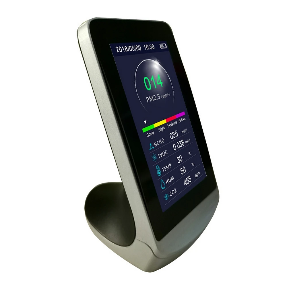 Digital PM2.5 HCHO TVOC Tester CO2 Meter Temperature Humidity Formaldehyde Monitor Hygrometer Air Quality Monitor Gas Detector
Digital PM2.5 HCHO TVOC Tester CO2 Meter Temperature Humidity Formaldehyde Monitor Hygrometer Air Quality Monitor Gas Detector