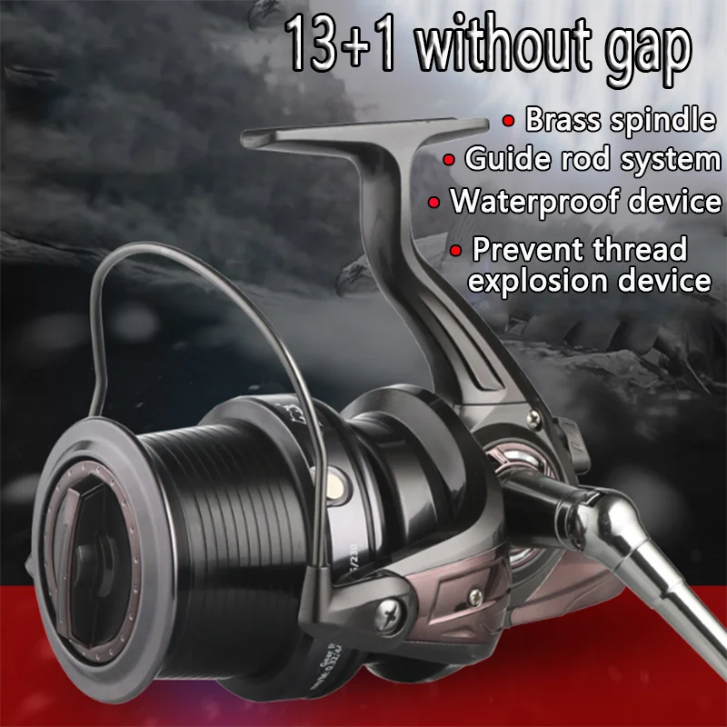 High-Strength HQ3000-10000 Pre-Loading Spinning Wheel Fishing Reel No Gaps 13+1 Bearing Fishing Tackle Accessories Long Casting 
High-Strength HQ3000-10000 Pre-Loading Spinning Wheel Fishing Reel No Gaps 13+1 Bearing Fishing Tackle Accessories Long Casting