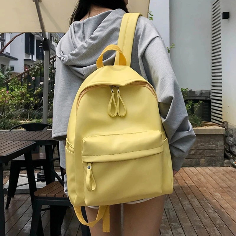 

FUNMARDI 2022 Fashion Women Backpack High Quality Soft PU Leather School Bag For Teenager Girls Travel Bagpack Ladies Back Pack