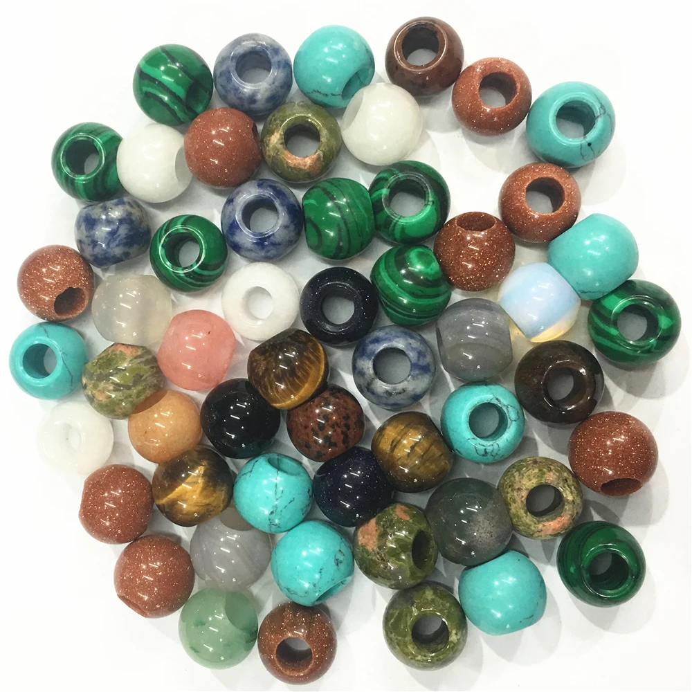 12x10mm Natural Stone European Large Big Hole Beads Charms Pendants for European Bracelet Jewelry Making Wholesale Lots Bulk
12x10mm Natural Stone European Large Big Hole Beads Charms Pendants for European Bracelet Jewelry Making Wholesale Lots Bulk
