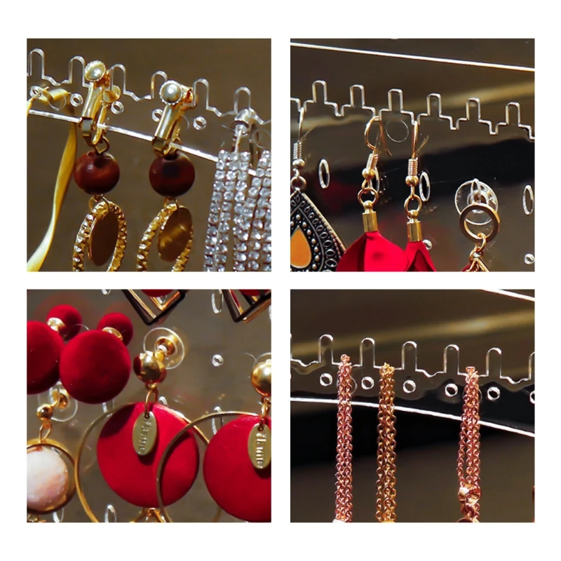 Portable Earrings Ring Display Stand Shelf Dustproof Transparent Plastic Jewelry Storage Box Drawer Women Necklace Bracelet M0XF
Portable Earrings Ring Display Stand Shelf Dustproof Transparent Plastic Jewelry Storage Box Drawer Women Necklace Bracelet M0XF