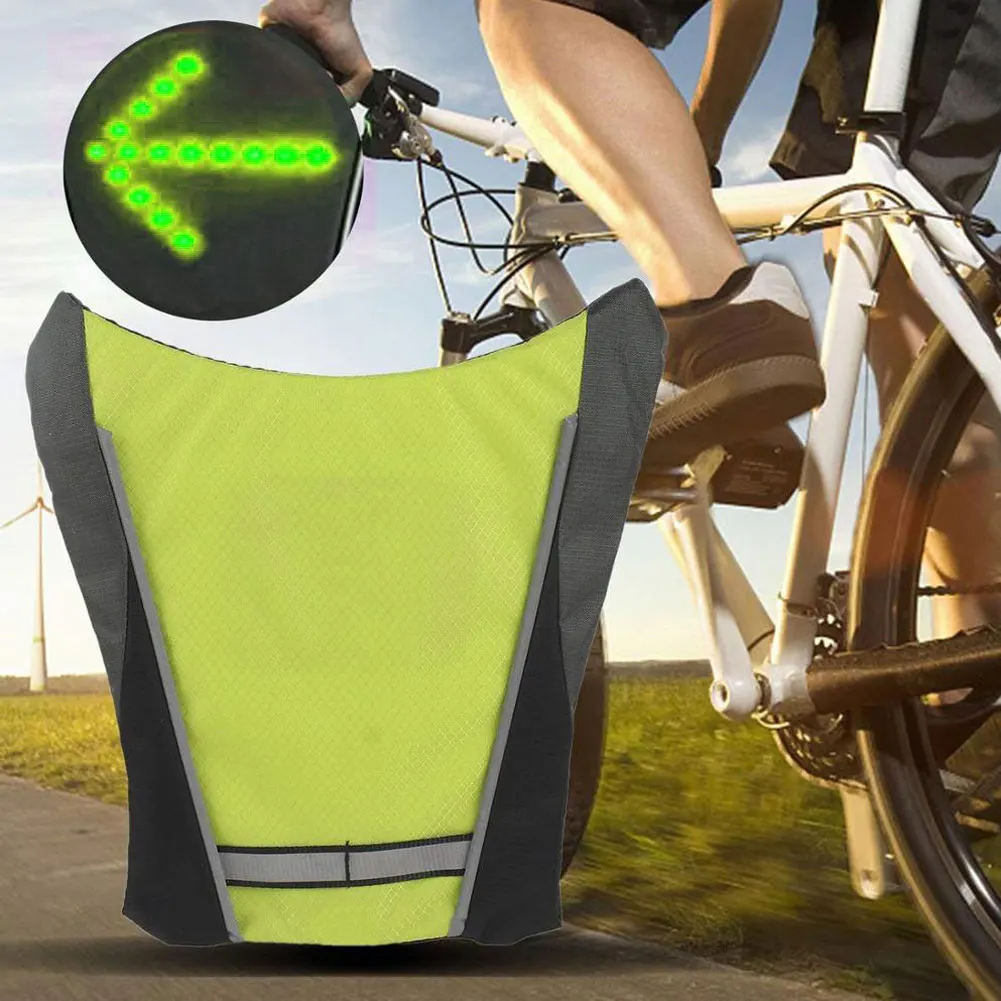 New LED Wireless Cycling Vest 20L MTB Bike Bag Safety LED Turn Signal Light Vest Bicycle Reflective Warning Vests With Remo
New LED Wireless Cycling Vest 20L MTB Bike Bag Safety LED Turn Signal Light Vest Bicycle Reflective Warning Vests With Remo