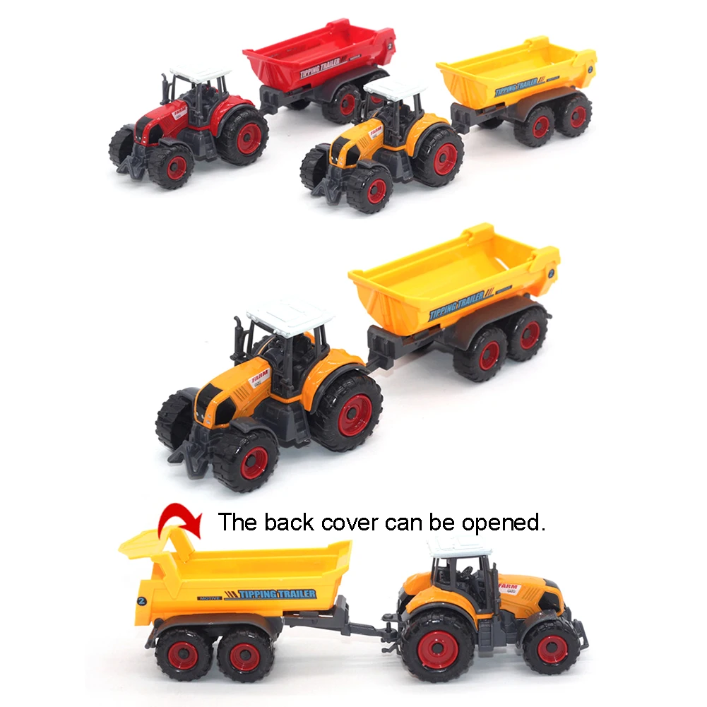 Mini Diecast Farm Tractor Vehicle Car Carriage Model Set Collection Kids Toy | Railed/Motor/Cars/Bicycles