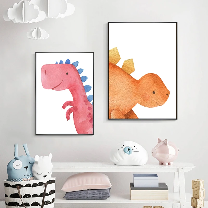 Nordic Cute Cartoon Animal Dinosaur Canvas Painting Printing Wall Art Picture Poster for Baby Kid Children Bedroom Home Decor
Nordic Cute Cartoon Animal Dinosaur Canvas Painting Printing Wall Art Picture Poster for Baby Kid Children Bedroom Home Decor