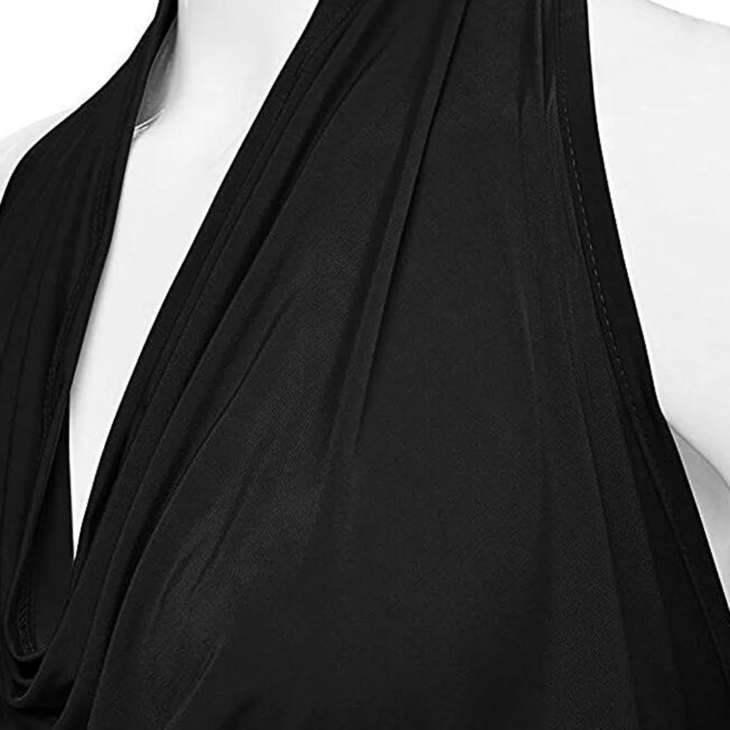 Women Sexy Halter Drape Cowl Neck Tank Backless Sleeveless Vest Ruched Solid Tops Casual Fashion Tank
Women Sexy Halter Drape Cowl Neck Tank Backless Sleeveless Vest Ruched Solid Tops Casual Fashion Tank