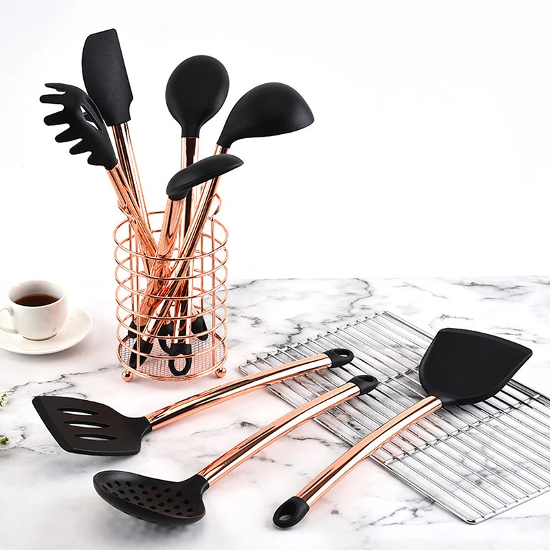 Cooking Tools Set Rose Gold Kitchen Utensil Set Non-stick Heat Resistant Noodle Soup Cake Spatula Cooking Kitchen Tools
Cooking Tools Set Rose Gold Kitchen Utensil Set Non-stick Heat Resistant Noodle Soup Cake Spatula Cooking Kitchen Tools