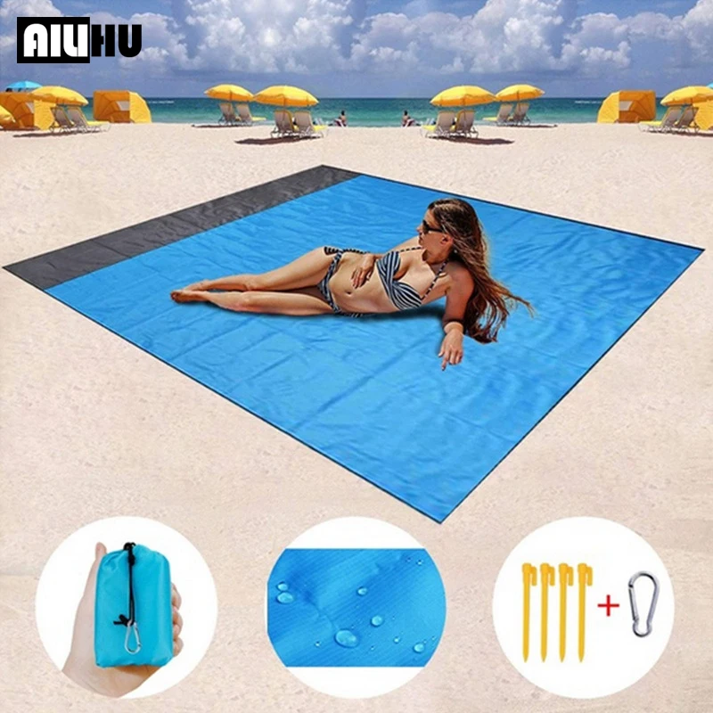 200x210cm Waterproof Pocket Beach Blanket Folding Camping Mat Mattress Portable Lightweight Mat Outdoor Picnic Sand Beach Mat
200x210cm Waterproof Pocket Beach Blanket Folding Camping Mat Mattress Portable Lightweight Mat Outdoor Picnic Sand Beach Mat