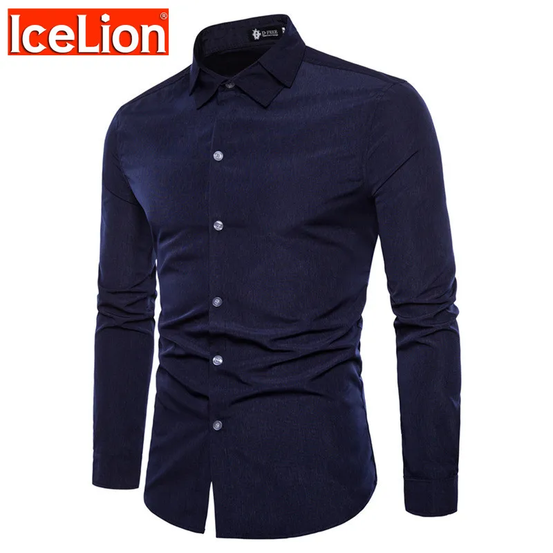 LeeLion 2021 Summer New Fashion Solid Shirts Men Slim Fit Mens Clothing Open Stitch Long Sleeve Shirts Camisa Social Masculina
LeeLion 2021 Summer New Fashion Solid Shirts Men Slim Fit Mens Clothing Open Stitch Long Sleeve Shirts Camisa Social Masculina