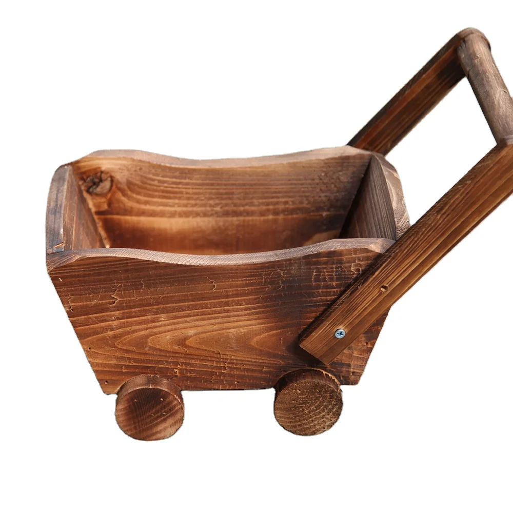 37*17*26cm Wood Personalized flowerpot/carbonized decaying log potted succulent flowerpot rectangular cartoon cart
37*17*26cm Wood Personalized flowerpot/carbonized decaying log potted succulent flowerpot rectangular cartoon cart