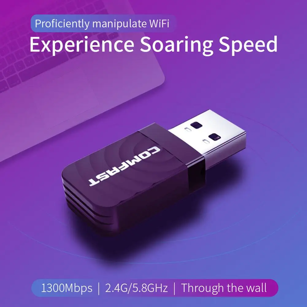 COMFAST CF-812AC 1300 Мбит/с Mini USB 3 0 Беспроводная сетевая карта Ethernet 5 8/2 4 ГГц
