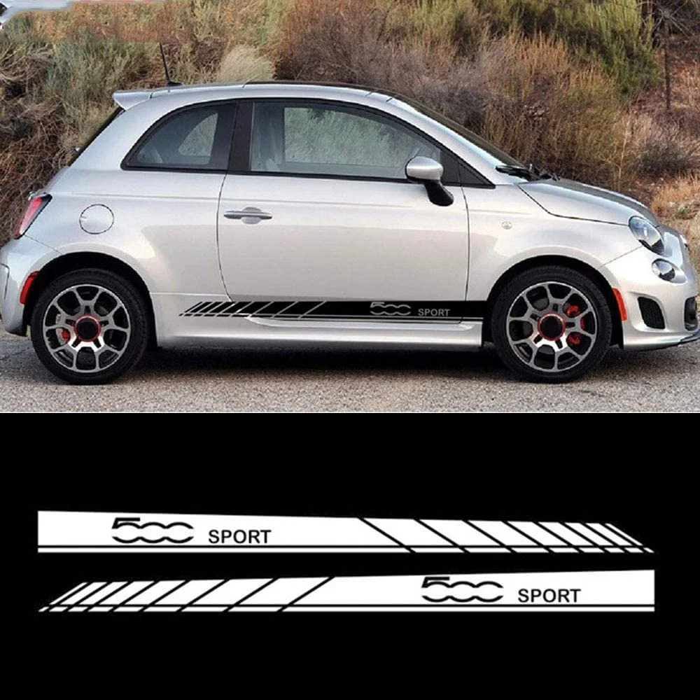 Sport Styling Car Body Sticker Auto Door Side Skirt Stripes For Fiat 500 Car Exterior Customized Vinyl Decal (White)
Sport Styling Car Body Sticker Auto Door Side Skirt Stripes For Fiat 500 Car Exterior Customized Vinyl Decal (White)