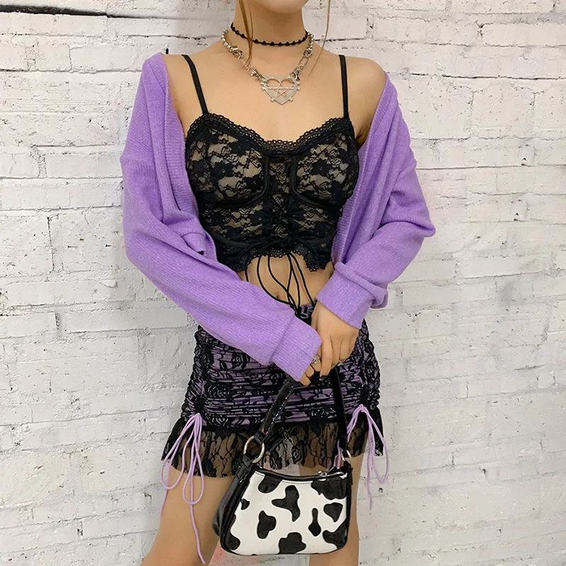 Ladies's Summer Sexy Vest, Hollow Out Lace Up Chest Mesh See Through Tops Sling Camisole for Female
Ladies's Summer Sexy Vest, Hollow Out Lace Up Chest Mesh See Through Tops Sling Camisole for Female
