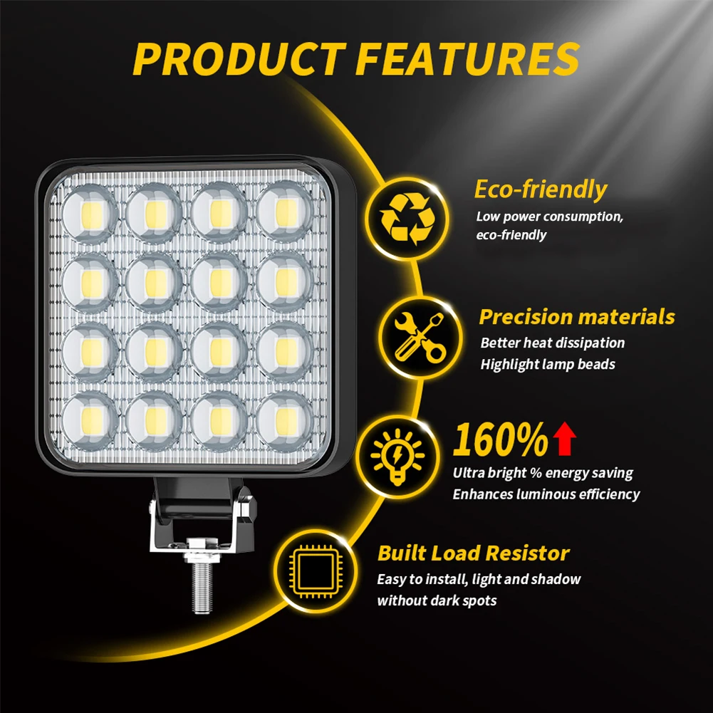 2PC Car Lights Led Lights 48W LED Work Light Square Light Super Bright Daylight for Car Headlight Bulbs Car Accessories
2PC Car Lights Led Lights 48W LED Work Light Square Light Super Bright Daylight for Car Headlight Bulbs Car Accessories
