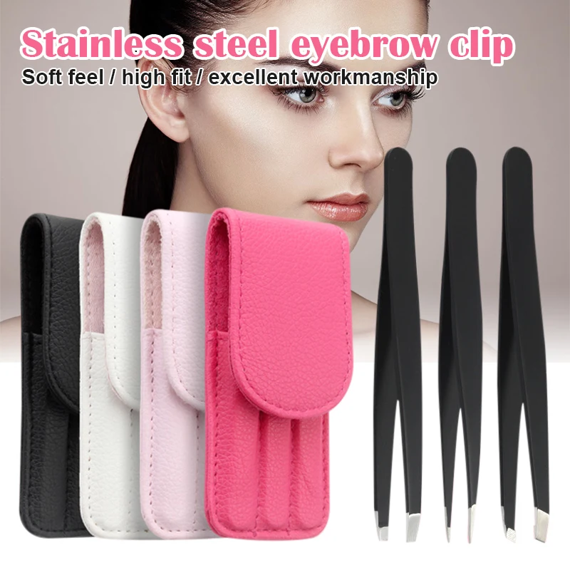 3Pcs Portable Eyebrow Tweezer Eyebrow Trimmer Shaper Stainless Steel Facial Hair Remover Puller Slanted Tip Makeup Beauty Tools 
3Pcs Portable Eyebrow Tweezer Eyebrow Trimmer Shaper Stainless Steel Facial Hair Remover Puller Slanted Tip Makeup Beauty Tools