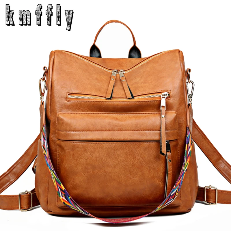 2020 New Women Leather Backpack Large Capacity Travel Backpacks Fashion School Bags for Girls Leisure Shoulder Bags Mochila
2020 New Women Leather Backpack Large Capacity Travel Backpacks Fashion School Bags for Girls Leisure Shoulder Bags Mochila