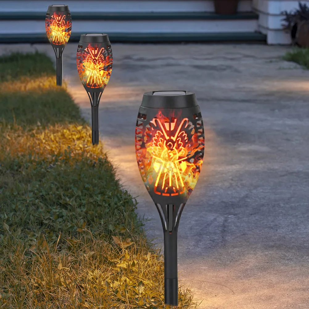 12 LED Solar Flame Torch Light Angel Pattern Flickering Yellow Light Waterproof Garden Decoration Outdoor Lawn Path Yard Patio
12 LED Solar Flame Torch Light Angel Pattern Flickering Yellow Light Waterproof Garden Decoration Outdoor Lawn Path Yard Patio