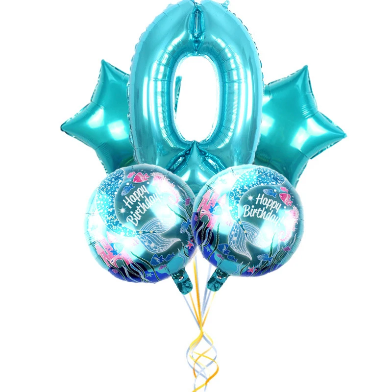5pcs/lot Mermaid Theme Party Foil Balloons 32inch Blue Number Balloon Kids Birthday Party Decorations Baby Shower Supplies
5pcs/lot Mermaid Theme Party Foil Balloons 32inch Blue Number Balloon Kids Birthday Party Decorations Baby Shower Supplies