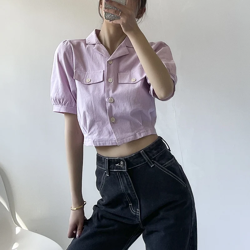 TVVOVVIN, французская Повседневная рубашка с коротким рукавом, элегантные стильные топы, тонкие корейские свободные топы с высокой талией TKY2
TVVOVVIN, французская Повседневная рубашка с коротким рукавом, элегантные стильные топы, тонкие корейские свободные топы с высокой талией TKY2