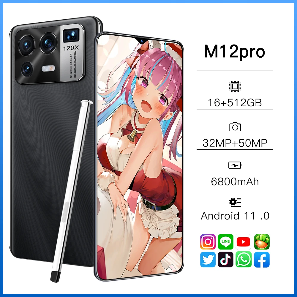 XIAOM12 Pro 6.7 Inch Global Version Smartphone With Stylus 16GB 512GB 10 Core Android Mobilephone Google Unlocked 5G Cell Phone
XIAOM12 Pro 6.7 Inch Global Version Smartphone With Stylus 16GB 512GB 10 Core Android Mobilephone Google Unlocked 5G Cell Phone