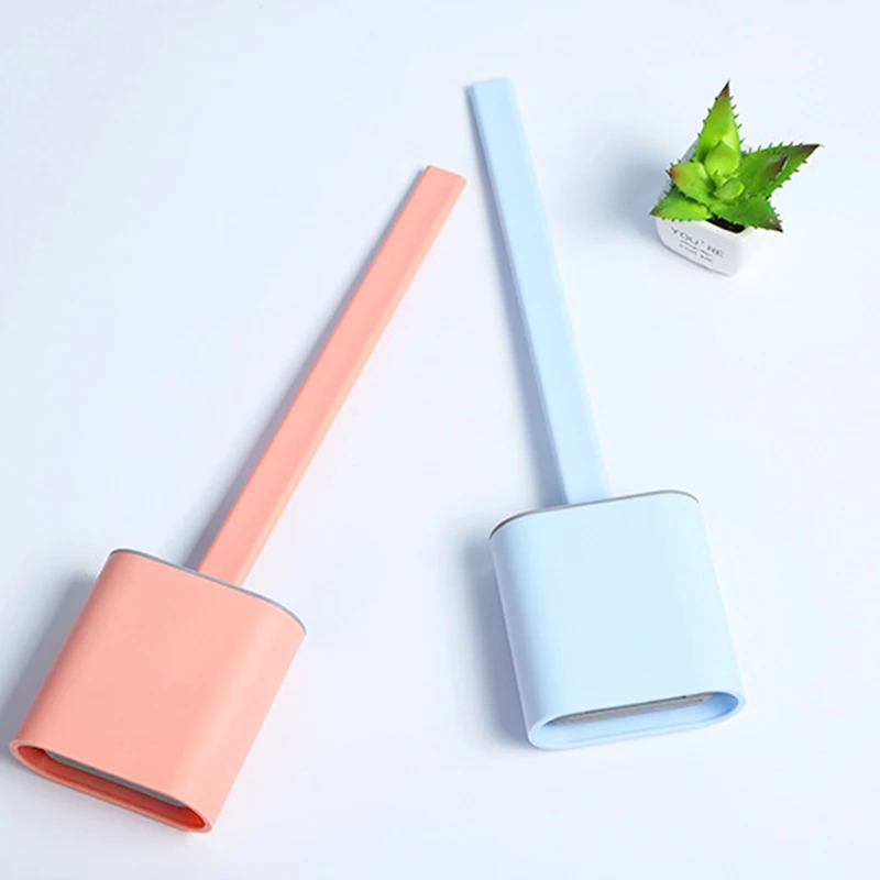 Toilet Brush Leak-Proof With Base Silicone Toilet Flat-Head Flexible Soft Brush With Quick-Drying Bracket Set
Toilet Brush Leak-Proof With Base Silicone Toilet Flat-Head Flexible Soft Brush With Quick-Drying Bracket Set
