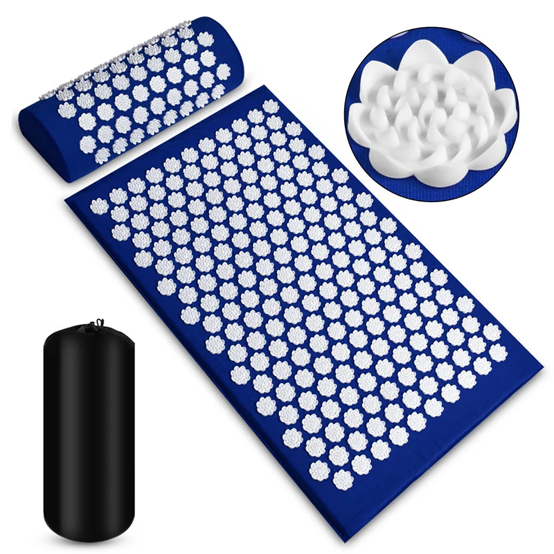 New Flower Lotus Acupressure Mat Spikes Accupresure Massage Mat for Back Neck Fitness Needles Pad Cushion Pillow Set 
New Flower Lotus Acupressure Mat Spikes Accupresure Massage Mat for Back Neck Fitness Needles Pad Cushion Pillow Set