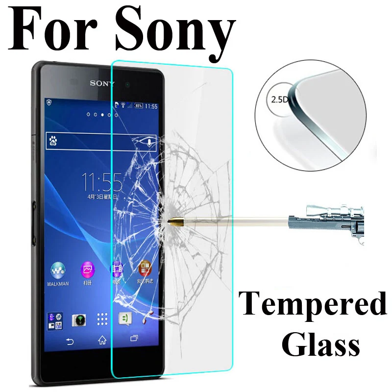 Прозрачное закаленное защитное стекло для Sony Xperia M2 M5 M4 Aqua Защита экрана XA XA1 XA2 Ultra