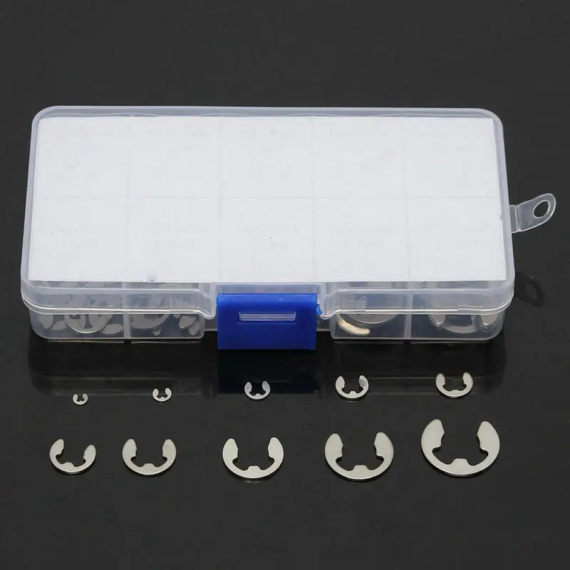 Kit E-Clips Silver Corrosion Resistance Replacement Stainless Steel Retaining For The Shaft Groove Of The Machine
Kit E-Clips Silver Corrosion Resistance Replacement Stainless Steel Retaining For The Shaft Groove Of The Machine