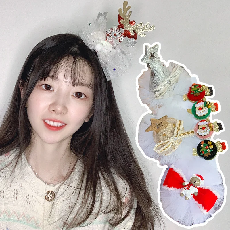 Рождественская Милая заколка для волос для девочек, блестящие заколки для волос в виде снеговика, BB, заколки для волос для фестиваля, танвеч...
Рождественская Милая заколка для волос для девочек, блестящие заколки для волос в виде снеговика, BB, заколки для волос для фестиваля, танвеч...