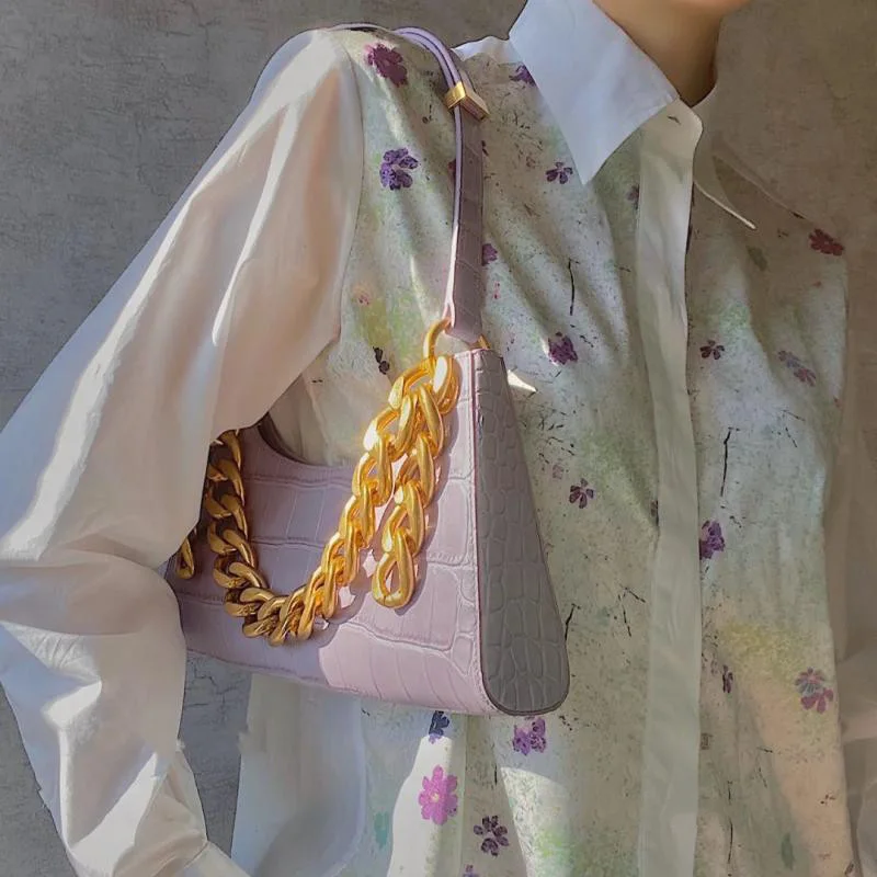 Pearl Chain Underarm Bag Women Shoulder Bags Designer Crocodile Pattern Leather Handbags Ladies Vintage Luxury Brand Tote Bag
Pearl Chain Underarm Bag Women Shoulder Bags Designer Crocodile Pattern Leather Handbags Ladies Vintage Luxury Brand Tote Bag