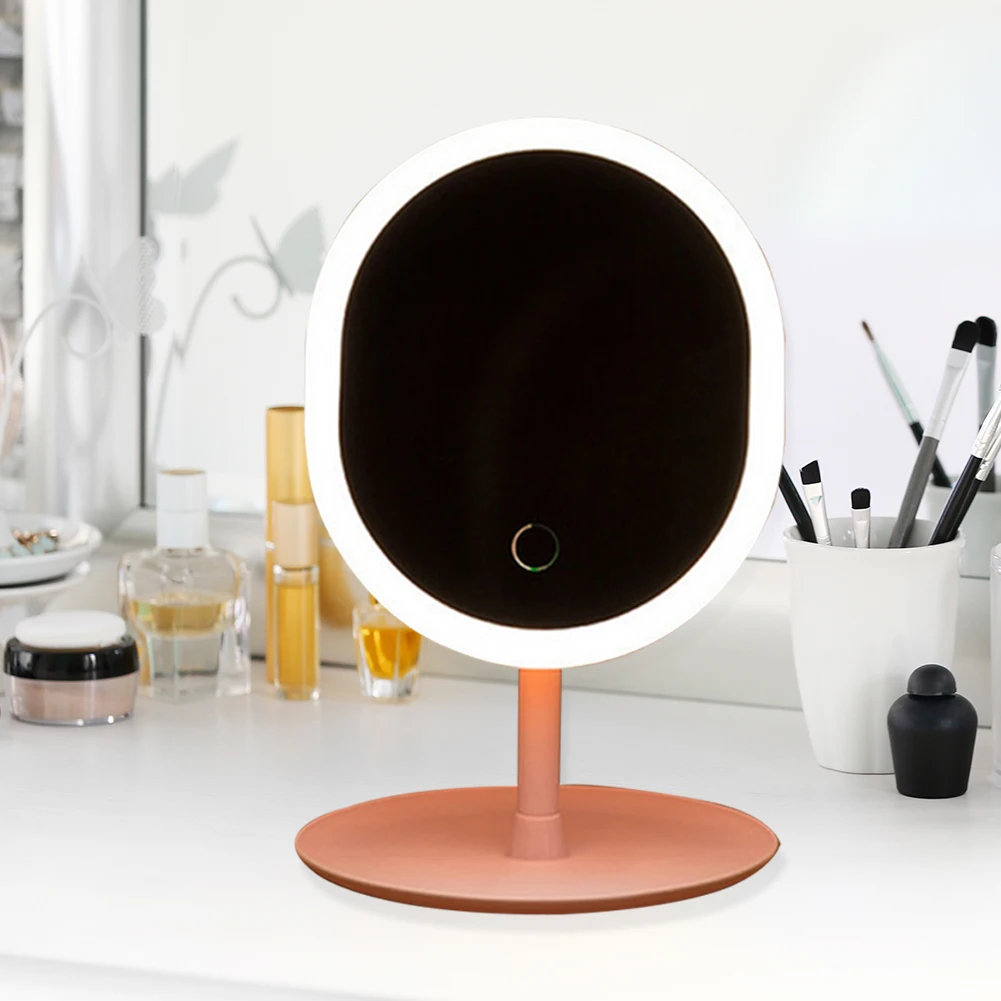 LED Vanity Mirror Light Portable Rechargeable Stand Light for Table Makeup Desktop Rotating Mirror Round Shape Cosmetic Mirrors
LED Vanity Mirror Light Portable Rechargeable Stand Light for Table Makeup Desktop Rotating Mirror Round Shape Cosmetic Mirrors