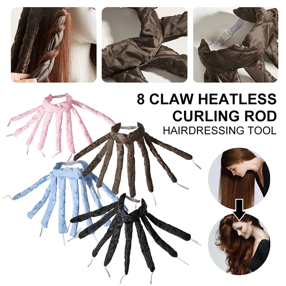 8 Claw Heatless Curls Rod Headband No Heat Hair Curlers Ribbon Hair Rollers Sleeping Soft Curls Bar Wave Formers Hair Styling
8 Claw Heatless Curls Rod Headband No Heat Hair Curlers Ribbon Hair Rollers Sleeping Soft Curls Bar Wave Formers Hair Styling