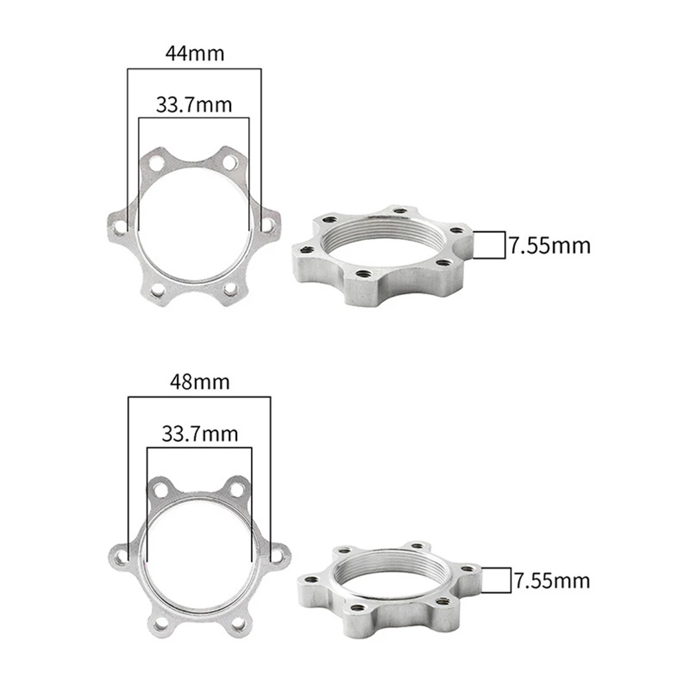 Threaded Hub To 6-Bolt Disc Brake Rotor Adapter Aluminum Alloy Flange Adapter 44/48 Mm Bike Brakes Freewheel Hub Threaded 6 Bolt
Threaded Hub To 6-Bolt Disc Brake Rotor Adapter Aluminum Alloy Flange Adapter 44/48 Mm Bike Brakes Freewheel Hub Threaded 6 Bolt