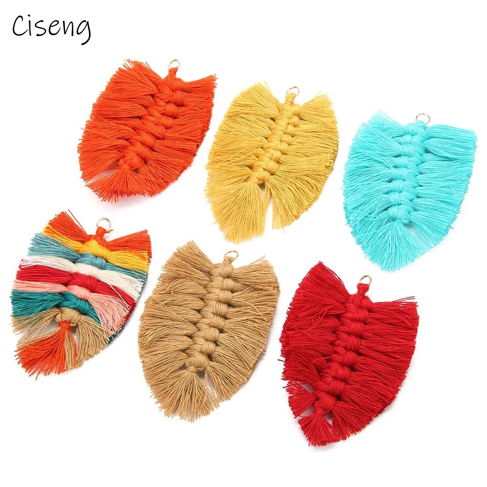 4pcs/lot 10*6cm Cotton Thread Fabric Tassels Leaves Shape Fringes Pendant Earrings DIY Jewelry Making Findings Craft
4pcs/lot 10*6cm Cotton Thread Fabric Tassels Leaves Shape Fringes Pendant Earrings DIY Jewelry Making Findings Craft