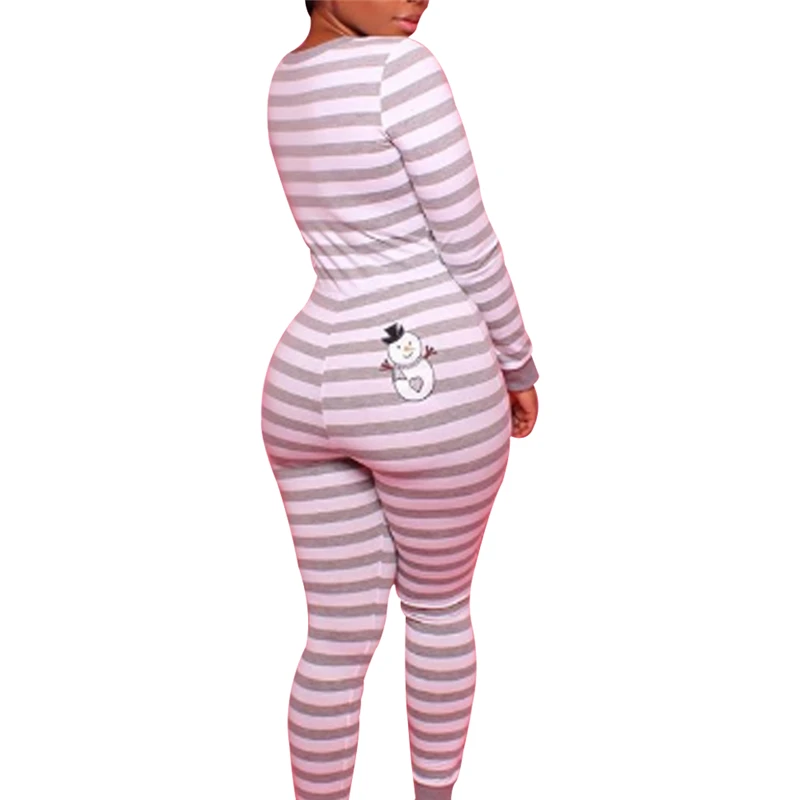 Women Sleepwear Homewear Pajamas Jumpsuit Long Sleeve Bodysuit Casual Slim Playsuit Christmas Leotard Clubwear Romper
Women Sleepwear Homewear Pajamas Jumpsuit Long Sleeve Bodysuit Casual Slim Playsuit Christmas Leotard Clubwear Romper