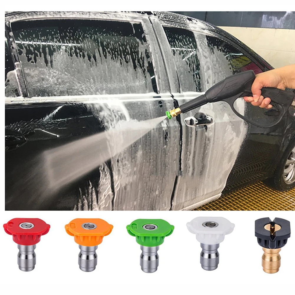 Pressure Multiple Degrees Washer Spray Nozzle Tips 5 Nozzles Stainless Steel Durable Pressure Washer Nozzle
Pressure Multiple Degrees Washer Spray Nozzle Tips 5 Nozzles Stainless Steel Durable Pressure Washer Nozzle