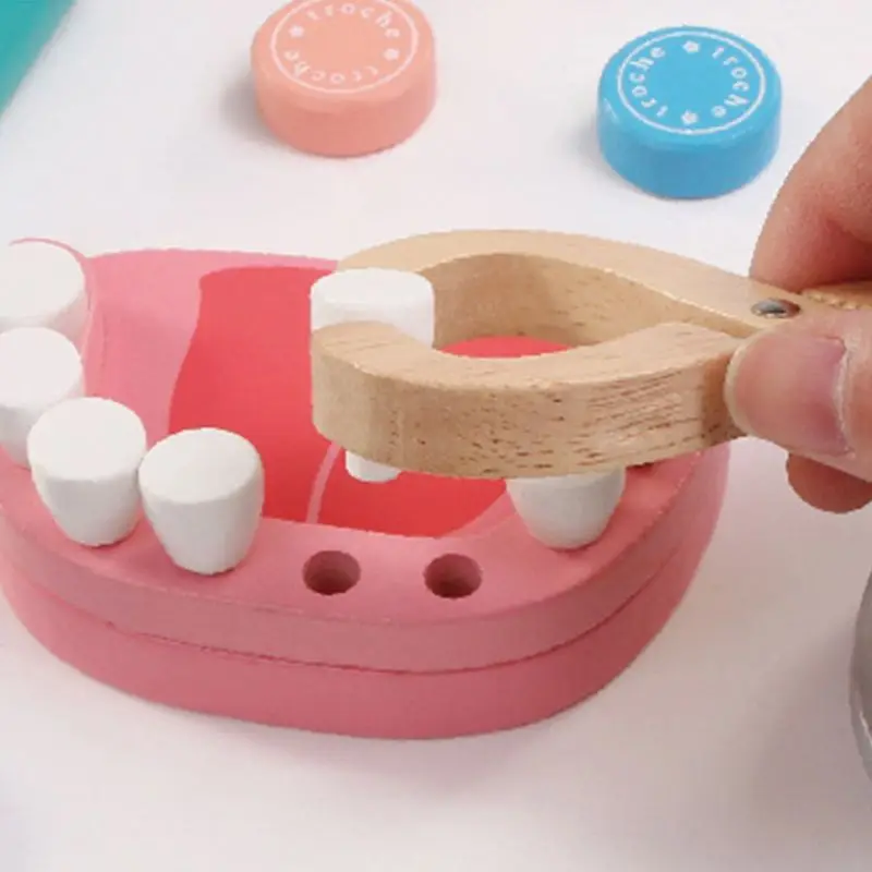 24 Pcs/Set Dentist Toys Children Pretend Doctor Toy Set Wooden Simulation Dentist Props Accessories 
24 Pcs/Set Dentist Toys Children Pretend Doctor Toy Set Wooden Simulation Dentist Props Accessories