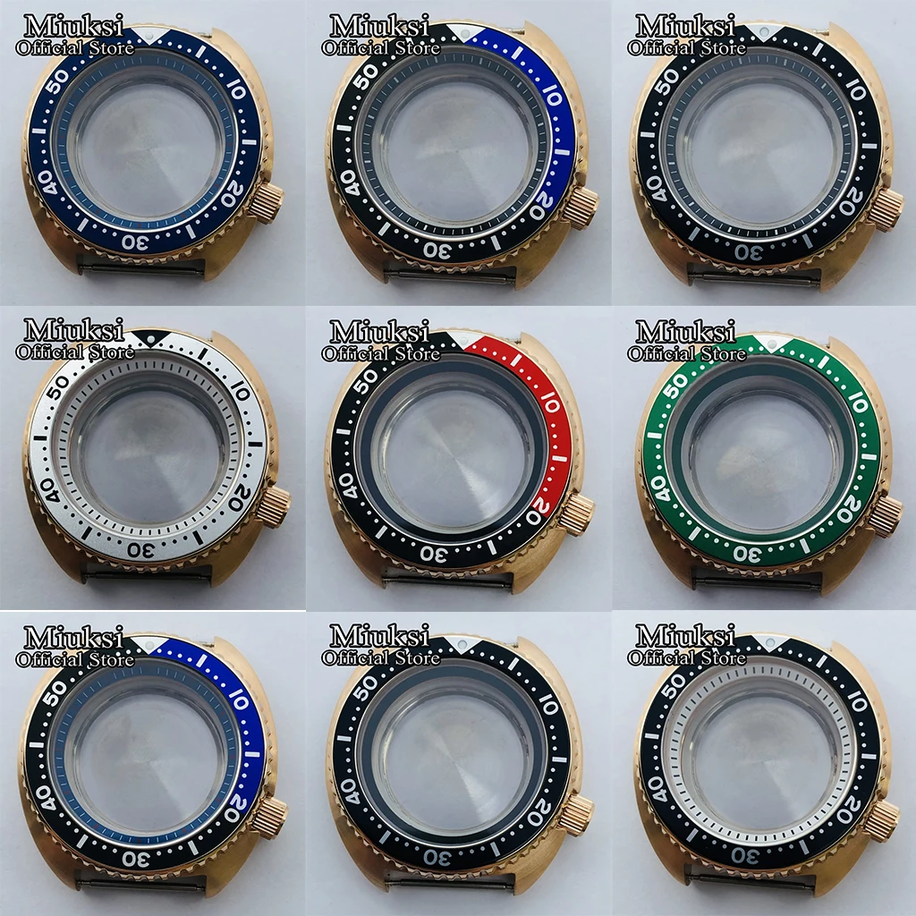 Miuksi 45mm rose gold sterile case sapphire glass black red blue bezel fit NH35 NH36 movement
Miuksi 45mm rose gold sterile case sapphire glass black red blue bezel fit NH35 NH36 movement