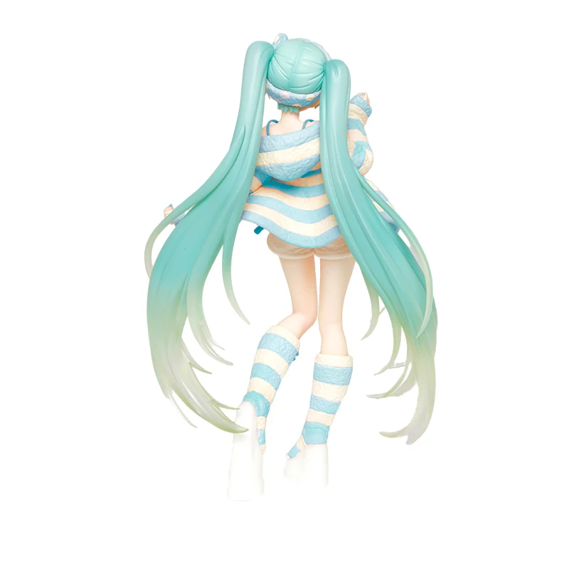 Оригинальная кавайная аниме-фигурка TAITO VOCALOID 18 см костюмы Хацунэ Мику комнатная