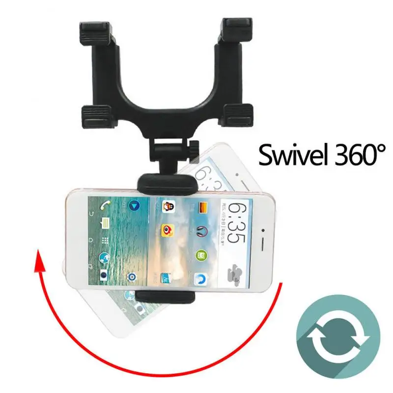 Universal Car Rearview Mirror Mount Stand Holder Cradle 360 Phone Bracket Black Car Rear View Mirror Holder GPS Phone Support
Universal Car Rearview Mirror Mount Stand Holder Cradle 360 Phone Bracket Black Car Rear View Mirror Holder GPS Phone Support