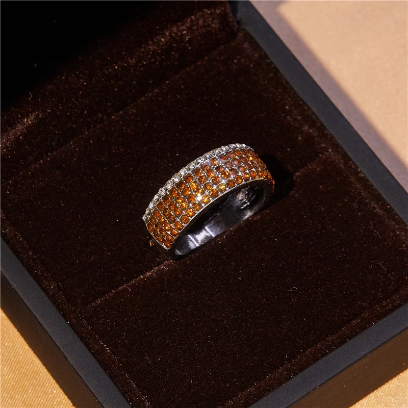 Popular fashion new chocolate brown zircon ring female elegant temperament romantic banquet accessories jewelry gifts wholesale
Popular fashion new chocolate brown zircon ring female elegant temperament romantic banquet accessories jewelry gifts wholesale