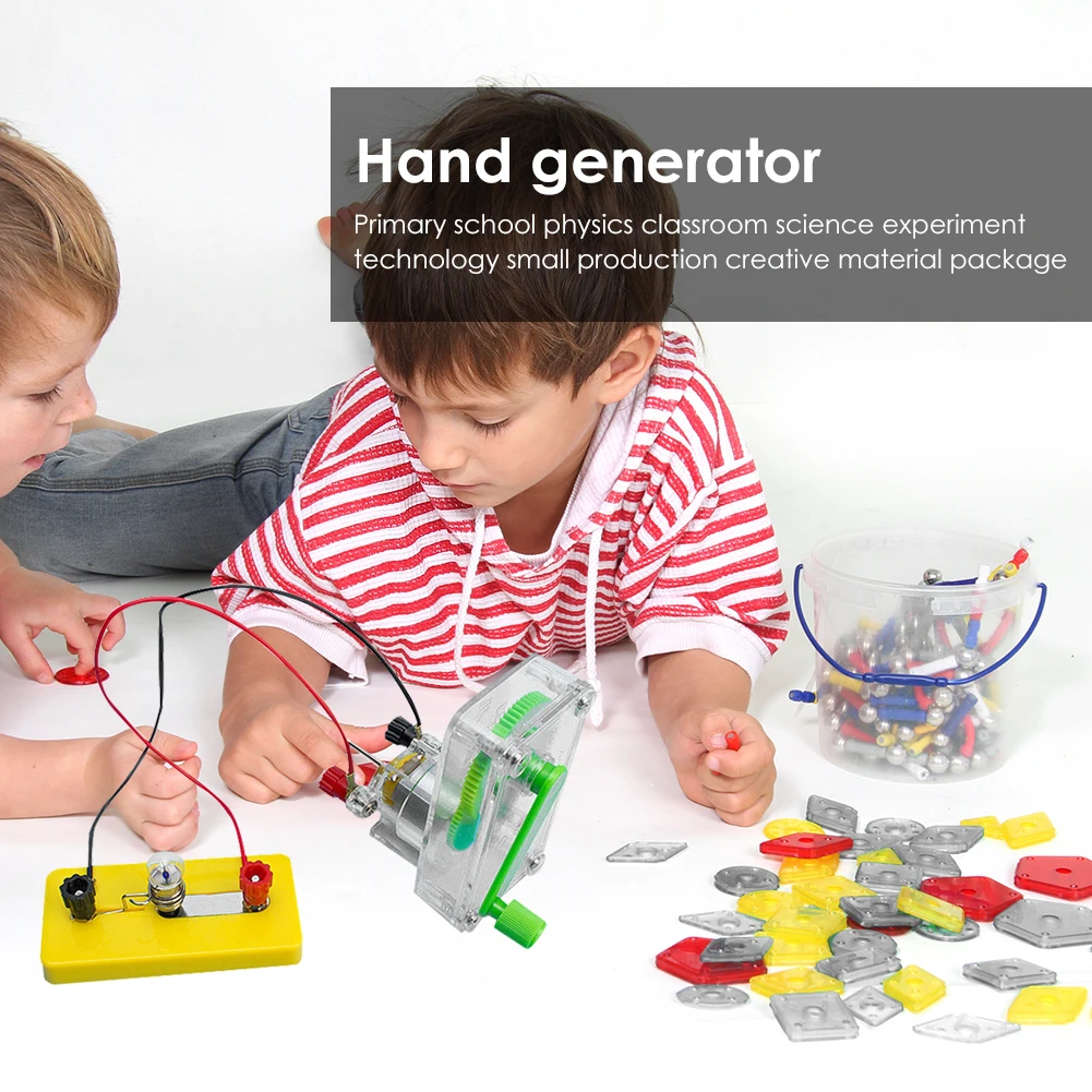 Classic Texture Assemble Electric Generator Kit Practical Funny Portable Electricity Generation Educational Science Toy
Classic Texture Assemble Electric Generator Kit Practical Funny Portable Electricity Generation Educational Science Toy