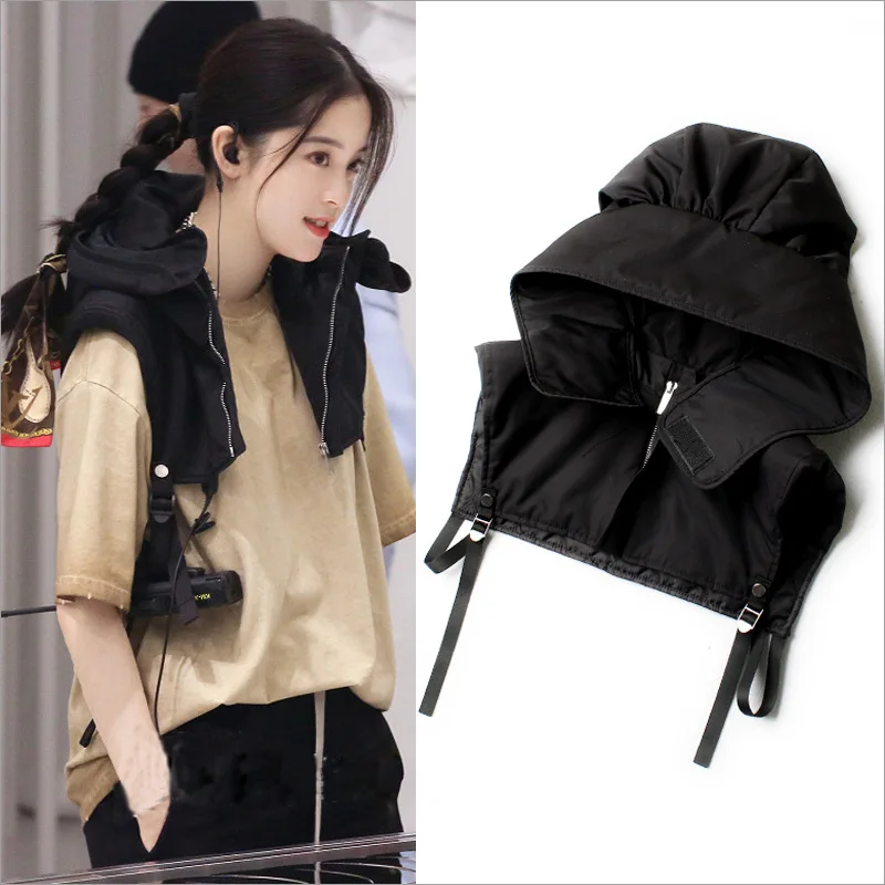 Black Hooded Short Cotton-padded Jacket Women Female Fashion Shawl Waistcoat Fake Collar Thicken Warm Vests
Black Hooded Short Cotton-padded Jacket Women Female Fashion Shawl Waistcoat Fake Collar Thicken Warm Vests