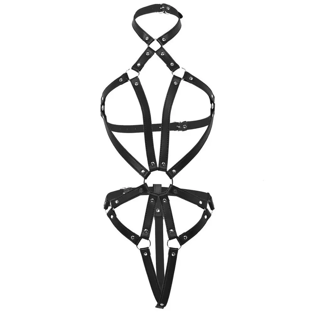 PU Leather Open Body Harness Bodysuit Cupless Straps Teddy Fetish Women Sexy Restraint Costume
PU Leather Open Body Harness Bodysuit Cupless Straps Teddy Fetish Women Sexy Restraint Costume