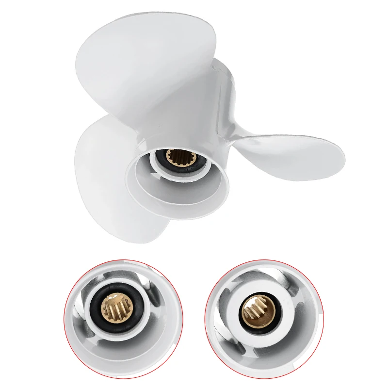 White Aluminum Outboard Propeller 11 1/8 x 13 for Yamaha 25-60HP 69W-45945-00-ELMarine Propeller Boat PartsAccessories
White Aluminum Outboard Propeller 11 1/8 x 13 for Yamaha 25-60HP 69W-45945-00-ELMarine Propeller Boat PartsAccessories