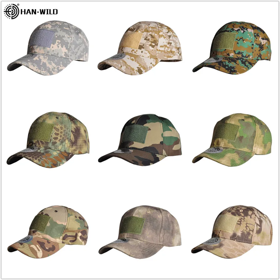 HAN WILD Camouflage Hat Baseball Caps Outdoor Sport Caps Hunting Cap Simplicity Tactical Military Army Camo Hats Embroidery Cap 
HAN WILD Camouflage Hat Baseball Caps Outdoor Sport Caps Hunting Cap Simplicity Tactical Military Army Camo Hats Embroidery Cap