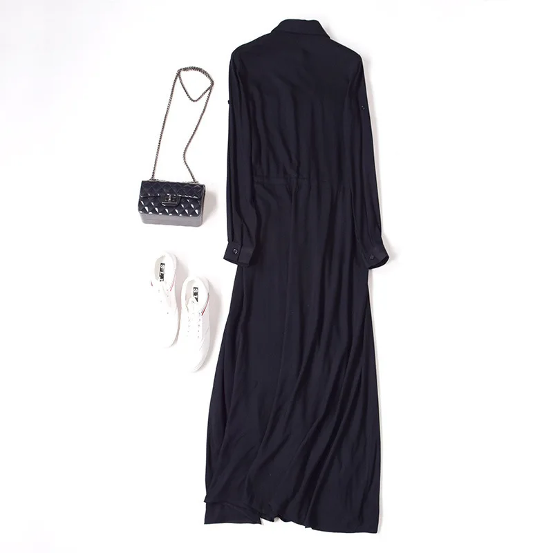 autumn long-sleeved show thin single-breasted waist and ankle 2065 women's clothing dress female temperament of new fund of 2020
autumn long-sleeved show thin single-breasted waist and ankle 2065 women's clothing dress female temperament of new fund of 2020
